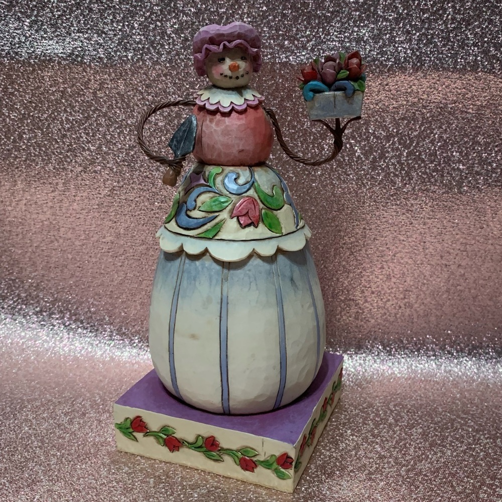 Jim Shore Winter Blossoms Figurine